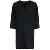 Damen Leinen-Longbluse mit V-Ausschnitt