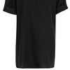 Damen Leinen-Longbluse mit V-Ausschnitt