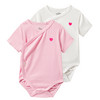 2 Newborn Wickelbodys mit Rippstruktur