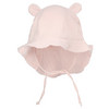 Baby mousseline mutsje met oortjesapplicatie