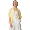 Damen Leinen-Bluse mit Hemdkragen