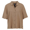 Damen Leinen-Bluse mit Hemdkragen