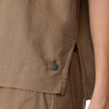 Damen Leinen-Bluse mit Hemdkragen