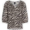 Damen Leinen-Bluse mit Knopfleiste