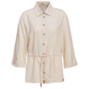 Damen Leinen-Bluse mit Knopfleiste
