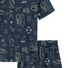 Jungen Shorty mit Fußball-Motiven