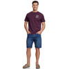 Heren T-shirt met print achterop