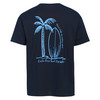 Heren T-shirt met print achterop