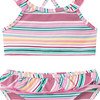Mädchen Bikini mit bunten Streifen