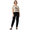 Damen T-Shirt mit verziertem Print