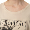 Damen T-Shirt mit verziertem Print