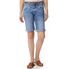 Damen Slim-Jeansshorts mit Gürtel