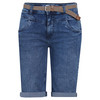 Damen Slim-Jeansshorts mit Gürtel