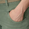 Slim-fit jeansshort voor dames met riem