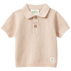 Newborn Poloshirt mit Strickstruktur