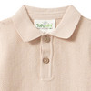 Newborn Poloshirt mit Strickstruktur