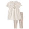 Newborn Set mit Strickkleid und Leggings