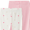 2 Newborn-leggings met ribstructuur