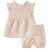 Newborn Kleid und Shorts aus Musselin
