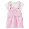 Newborn Set mit Latzkleid und T-Shirt