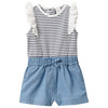 Newborn Overall im Material-Mix