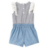 Newborn Overall im Material-Mix
