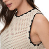 Damen Stricktop mit Ajourmuster