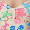 Damen Shape-Badeanzug mit Allover-Print