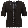 Damen Strickjacke mit Ajourmuster