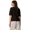 Damen Strickjacke mit Ajourmuster