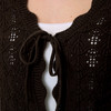 Damen Strickjacke mit Ajourmuster