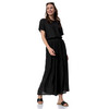 Damen Leinen-Bluse mit Brusttasche