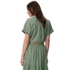 Linnen damesblouse met knopen