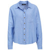 Damen Leinen-Bluse mit Brusttasche