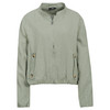 Damen Leinen-Blouson in Unifarben