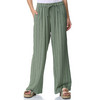 Damen Leinen-Hose mit Tunnelzug
