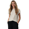 Damen T-Shirt mit Strukturmuster