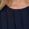 Damen T-Shirt mit Strukturmuster