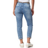 Dames slim fit-jeans met gevlochten riem