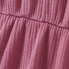 Mädchen Kleid mit Rippstruktur