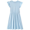 Mädchen Kleid mit Rippstruktur
