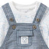 Newborn Set mit Latzshorts und T-Shirt