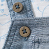 Newborn Set mit Latzshorts und T-Shirt