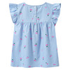 Mädchen Bluse mit Kirschen-Print
