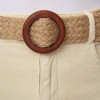 Dames mom-jeans met riem