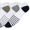 4 Paar Herren Sneaker-Socken mit Streifen