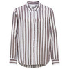 Damen Leinen-Bluse mit Streifen