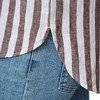 Damen Leinen-Bluse mit Streifen