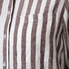 Damen Leinen-Bluse mit Streifen