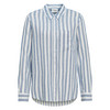 Damen Leinen-Bluse mit Streifen